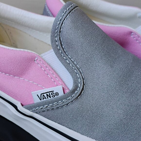 Vans Men's Classic Slip-On Sneaker in Fresh & Contemporary Prism Pink/Drizzle - Picture 5 of 12